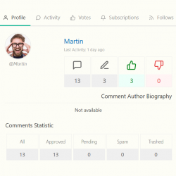 wpDiscuz – Comment Author Info – gVectors Team