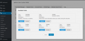 wpForo User Custom Fields Tools Import BuddyPress Fields Settings to wpForo