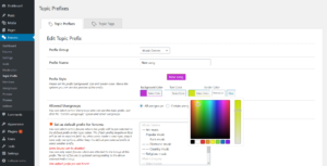wpForo Topic Prefix and Tag Manager Settings Add New Prefix Colors Style 2