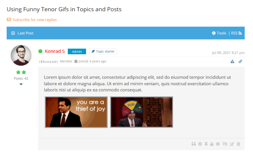 WpForo Tenor GIFs Integration GVectors Team WpForo Tenor GIFs Integration GVectors Team