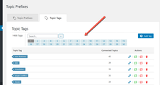 wpForo Topic Prefix and Tags Manager Pagination