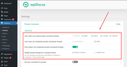 wpDiscuz private comments settings