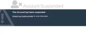 account suspended